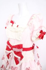 画像3: Mademoiselle Pearl / Sweet Cup Cake レースとリボンのワンピース L ピンク Y-26-04-27-198-LO-OP-SZ-ZY (3)