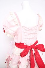 画像5: Mademoiselle Pearl / Sweet Cup Cake レースとリボンのワンピース L ピンク Y-26-04-27-198-LO-OP-SZ-ZY (5)