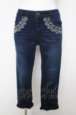 画像1: axes femme / パール刺繍ポケットパンツ  インディゴ Y-26-04-27-201-AX-PA-SZ-ZY (1)