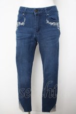 画像1: axes femme / バイオリン刺繍デニム M インディゴ Y-26-04-27-203-AX-PA-SZ-ZY (1)