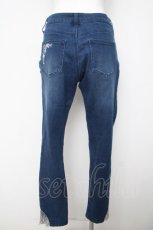 画像2: axes femme / バイオリン刺繍デニム M インディゴ Y-26-04-27-203-AX-PA-SZ-ZY (2)