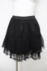 画像1: axes femme / レースチュールスカート M 黒 Y-26-04-27-208-AX-SK-SZ-ZY (1)