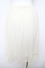 画像2: franche lippee black / 裾バラ刺繍レースインナースカート M 生成り Y-26-04-27-212-LO-SK-SZ-ZY (2)