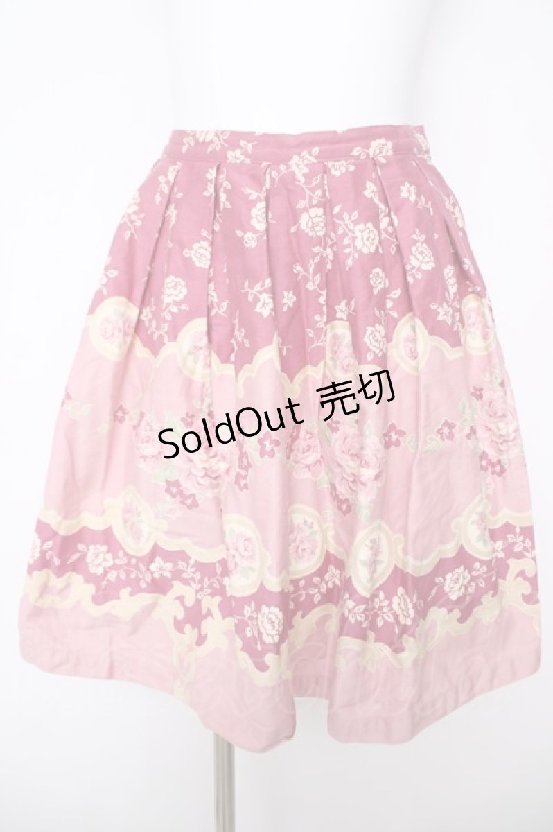 画像1: Emily Temple cute / ヴィクトリアスカート  ワイン Y-26-04-27-214-ET-SK-SZ-ZY (1)