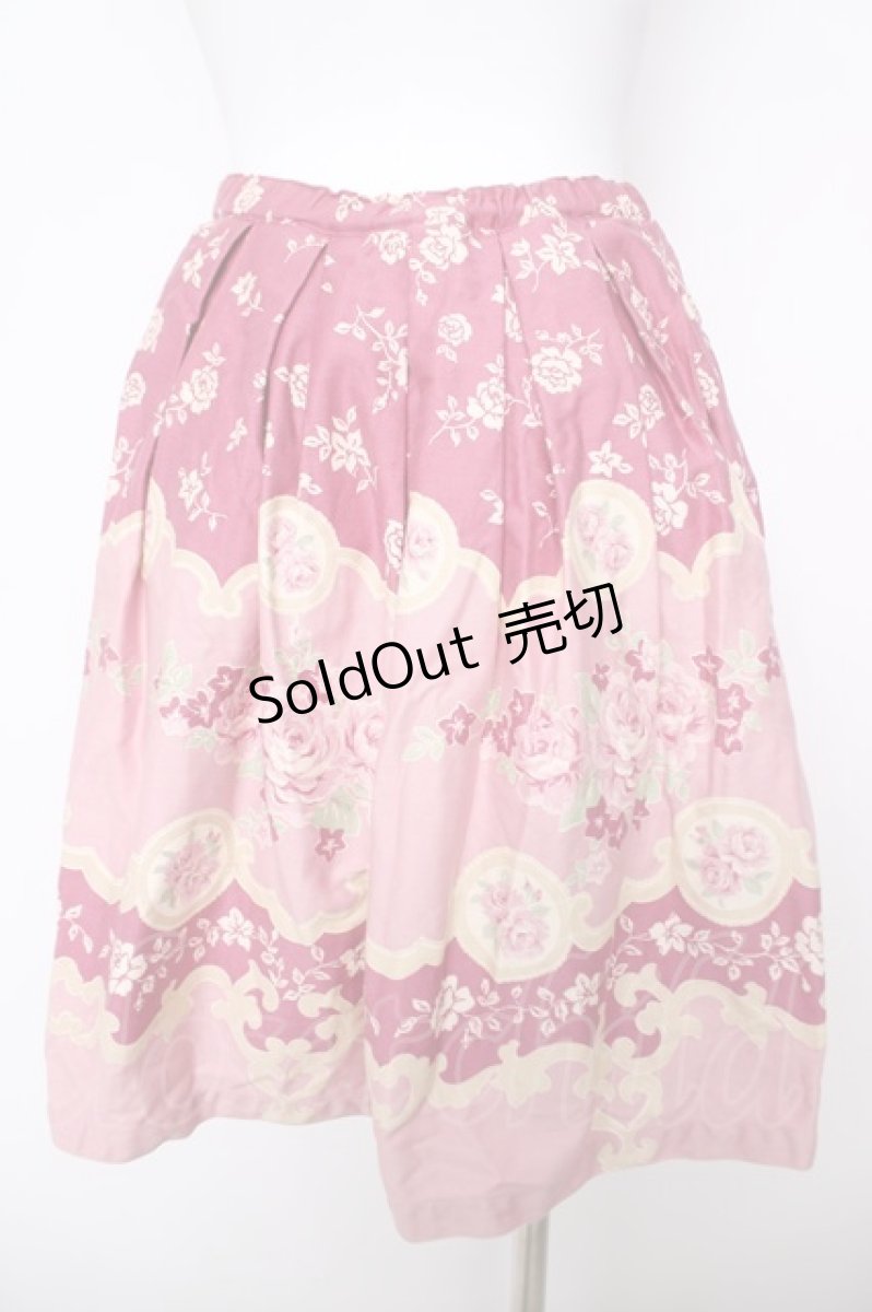 画像2: Emily Temple cute / ヴィクトリアスカート  ワイン Y-26-04-27-214-ET-SK-SZ-ZY (2)