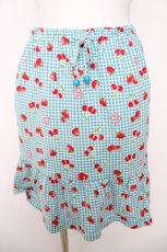 画像1: Emily Temple cute / いちごギンガムスカート  ブルー Y-26-04-27-215-ET-SK-SZ-ZY (1)