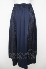 画像2: axes femme / ジャカード切替スカート  紺 Y-26-04-27-224-AX-SK-SZ-ZY (2)