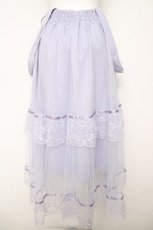 画像2: axes femme POETIQUE / チュールフリルサス付スカート M ラベンダー Y-26-04-27-225-AX-SK-SZ-ZY (2)