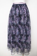 画像2: axes femme / 雪桜柄スカート F 紺 Y-26-04-27-232-AX-SK-SZ-ZY (2)