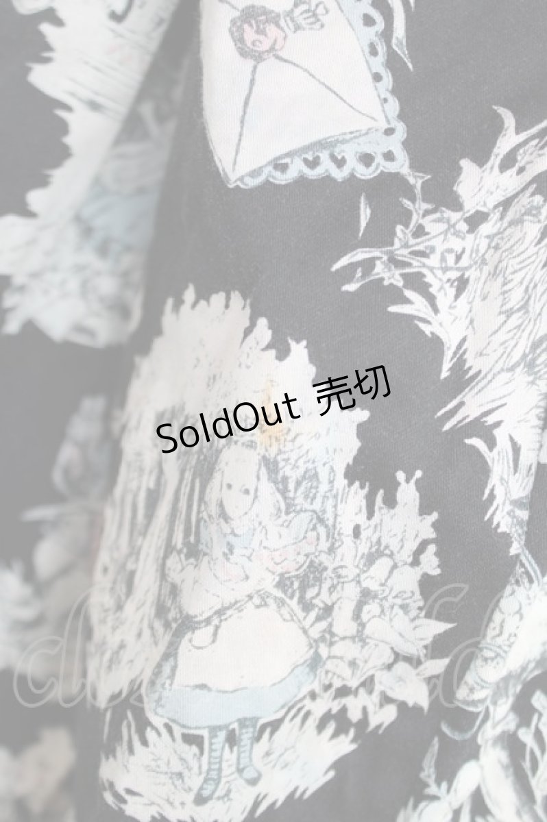 画像3: Emily Temple cute / アリスプリントスカート  黒 Y-26-04-27-237-ET-SK-SZ-ZY (3)