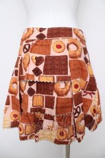 画像2: Emily Temple cute / ビスケット&チョコプリントスカート  ピンク Y-26-04-27-239-ET-SK-SZ-ZY (2)