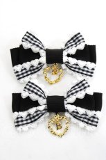 画像1: BABY, THE STARS SHINE BRIGHT / sweet my secret heart リボン  黒 Y-26-04-27-024-BA-ZA-SZ-ZY (1)