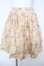 画像1: Emily Temple cute / ヴィクトリアンカード柄スカート  ワイン Y-26-04-27-241-ET-SK-SZ-ZY (1)