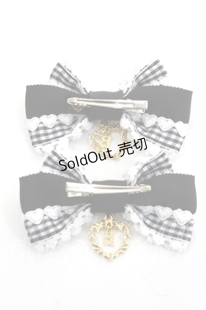 画像2: BABY, THE STARS SHINE BRIGHT / sweet my secret heart リボン  黒 Y-26-04-27-024-BA-ZA-SZ-ZY (2)