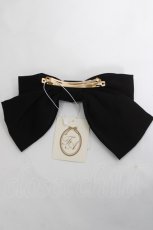 画像2: F＆A / リボンバレッタ  黒 Y-26-04-27-027-LO-ZA-SZ-ZY (2)