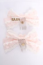画像2: BABY,THE STARS SHINE BRIGHT / ハート ハートfairyリボンコーム  ピンク Y-26-05-01-005-BA-ZA-SZ-ZY (2)