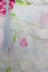 画像3: JESUS DIAMANTE / スペシャルお嫁ミニワンピース 42 ぼかし薔薇/サックス Y-26-05-01-086-JE-OP-SZ-ZY (3)