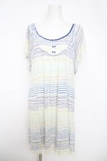 画像1: franche lippee black / えんぴつボーダーワンピース M オフ Y-26-05-01-100-LO-OP-SZ-ZY (1)