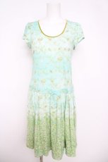 画像1: Cherir la femme / もぐもぐお上品ワンピース M サックス Y-26-05-01-102-LO-OP-SZ-ZY (1)