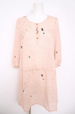 画像1: franche lippee black / ねことれんがワンピース M ピンク Y-26-05-01-105-LO-OP-SZ-ZY (1)