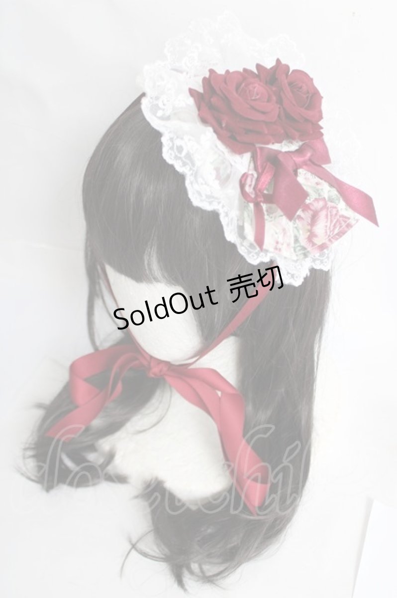 画像7: TaTaTa Lolita / Burgundy Roseプリントジャンパースカート  ワイン Y-26-05-01-108-LO-OP-AS-ZY (7)