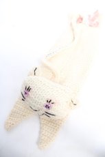 画像1: Emily Temple cute / 編みぐるみねこバッグ  アイボリー Y-26-05-01-018-ET-BG-SZ-ZY (1)