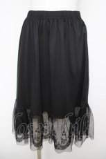 画像1: axes femme / チュールレースペチスカート  黒 Y-26-05-01-136-AX-SK-SZ-ZY (1)