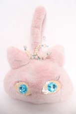 画像1: Emily Temple cute / クイーンキャットお顔ポシェット  ピンク Y-26-05-01-020-ET-ZA-SZ-ZY (1)