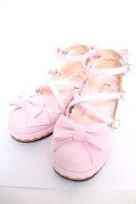 画像1: Angelic Pretty / Girlyコルク底シューズ M ピンク Y-26-05-01-035-AP-SH-SZ-ZY (1)