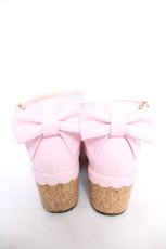 画像3: Angelic Pretty / Girlyコルク底シューズ M ピンク Y-26-05-01-035-AP-SH-SZ-ZY (3)