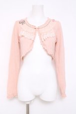 画像1: Emily Temple cute / ラッピングリボンボレロ  ピンク Y-26-05-02-001-ET-TO-SZ-ZY (1)