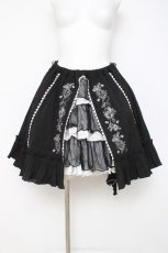 画像1: FRILL / 天使のレイヤードスカート  黒 Y-26-05-02-025-HN-SK-SZ-ZY (1)