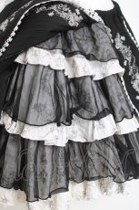 画像7: FRILL / 天使のレイヤードスカート  黒 Y-26-05-02-025-HN-SK-SZ-ZY (7)