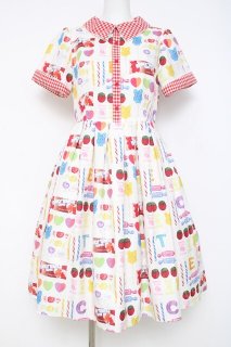 Emily Temple cute / pop'n candyワンピース mix 白ベース Y-26-05-02