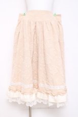 画像1: Eri Aino's collaboration / マノンローズ スカート 3L 生成り Y-26-05-02-006-PU-SK-SZ-ZY (1)