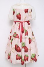 画像3: Emily Temple cute / Creamy Strawberryティアードワンピース  ピンク Y-26-05-02-037-ET-OP-SZ-ZY (3)