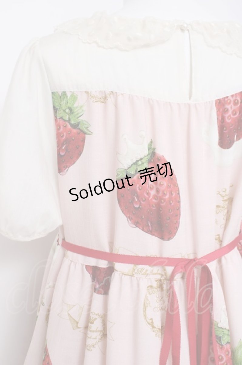 画像4: Emily Temple cute / Creamy Strawberryティアードワンピース  ピンク Y-26-05-02-037-ET-OP-SZ-ZS (4)