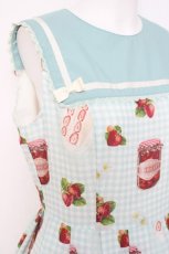 画像4: Melody BasKet / Strawberry picnicセーラー風ノースリーブワンピース M ミント Y-26-05-02-041-LO-OP-SZ-ZY (4)
