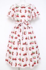画像1: Melody BasKet / Fresh Cherry襟付きワンピース L オフ Y-26-05-02-042-LO-OP-SZ-ZY (1)