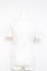 画像2: Angelic Pretty / サテンリボン付ブラウス  白×ピンク Y-26-05-02-007-AP-BL-SZ-ZY (2)