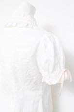 画像3: Angelic Pretty / サテンリボン付ブラウス  白×ピンク Y-26-05-02-007-AP-BL-SZ-ZY (3)