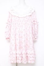 画像1: Rose Marie seoir / Sanrios FRILL DOLL ワンピース  ピンク(マロン) Y-26-05-02-054-EL-OP-SZ-ZY (1)