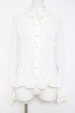 画像1: Angelic Pretty / シスターブラウス  ホワイト Y-26-05-02-009-AP-BL-SZ-ZY (1)