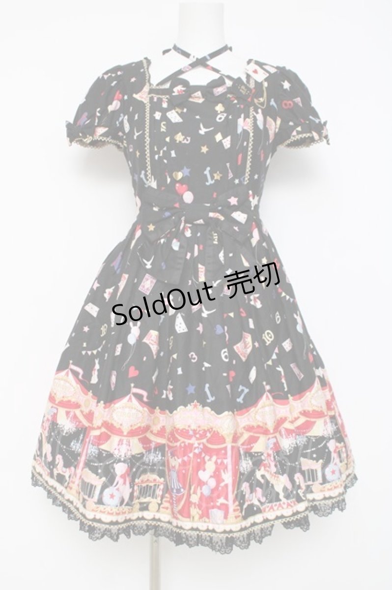 画像1: Angelic Pretty / Star Night Theaterワンピース  黒 Y-26-05-02-013-AP-OP-SZ-ZY (1)