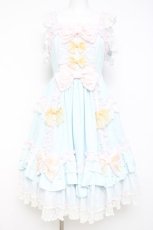 画像1: Angelic Pretty / ジェラートパーティフリルジャンパースカートSet  サックス Y-26-05-02-017-AP-OP-SZ-ZY (1)