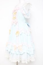 画像2: Angelic Pretty / ジェラートパーティフリルジャンパースカートSet  サックス Y-26-05-02-017-AP-OP-SZ-ZY (2)