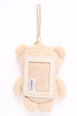画像2: Maison de FLEUR / リボンベアパスケース  ベージュ Y-26-05-04-005-LO-ZA-SZ-ZY (2)