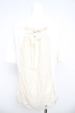 画像2: axes femme / BACKデザインレースプルオーバー M アイボリー Y-26-05-04-038-AX-TO-IG-ZY (2)