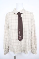 画像1: axes femme / ネクタイ付きブラウス M 生成り Y-26-05-04-043-AX-BL-SZ-ZY (1)