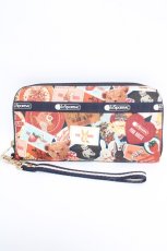 画像1: PINK HOUSE / PINK HOUSE×LeSportsacワッペンパーティー長財布  紺 Y-26-05-04-007-LO-ZA-SZ-ZY (1)
